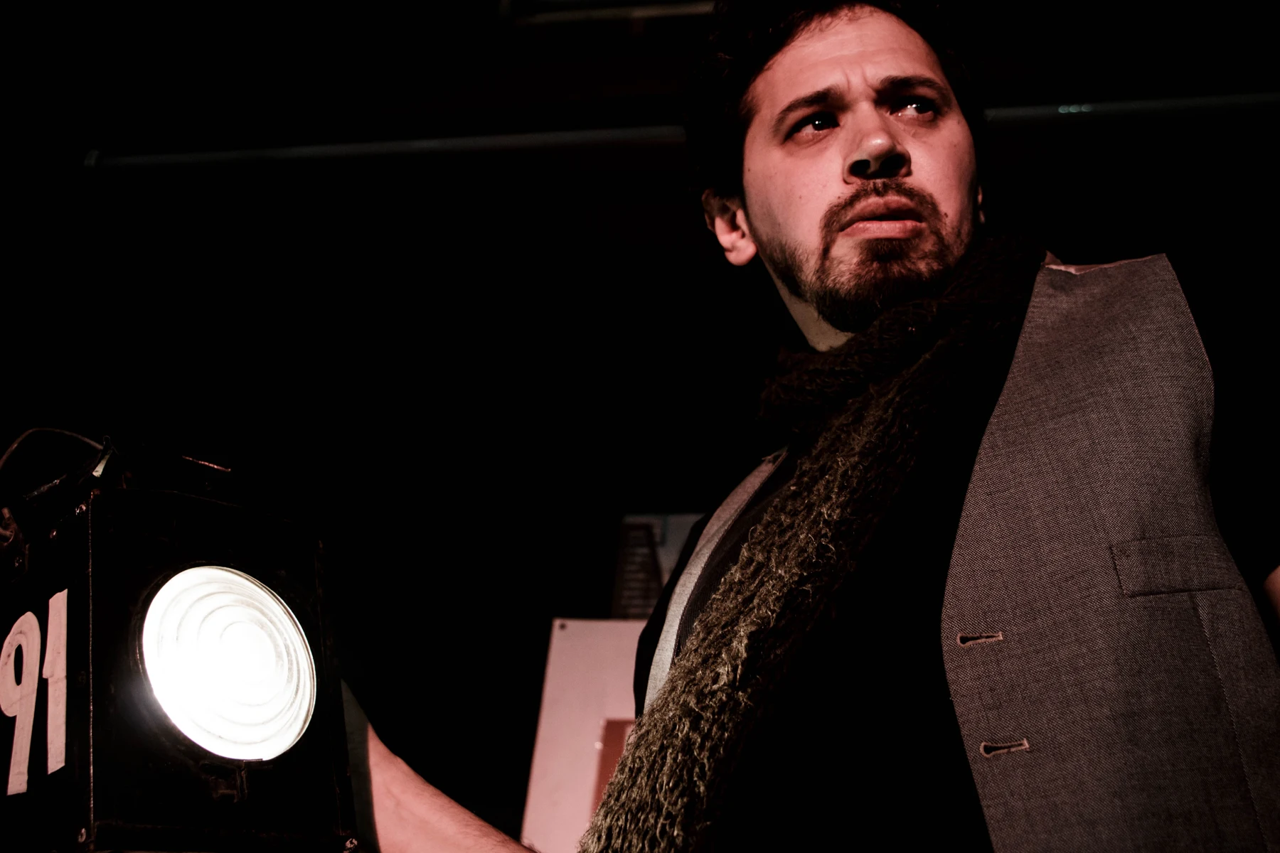 Diego L. Bañares durante la función